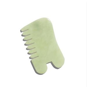 Earth Harbor Island Jade Massaging Comb + Gua Sha